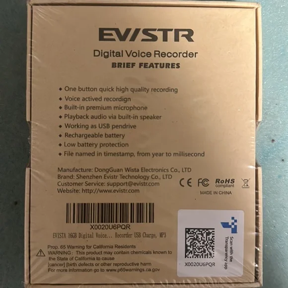 EV/STR digital voice recorder - Picture 2 of 2